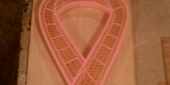 Breast Cancer Cribbage Board